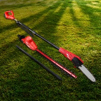 20V Giantz Pole Chainsaw Trimmer Cordless Pole Chain Saw 8in Bar Battery 2.7m Reach