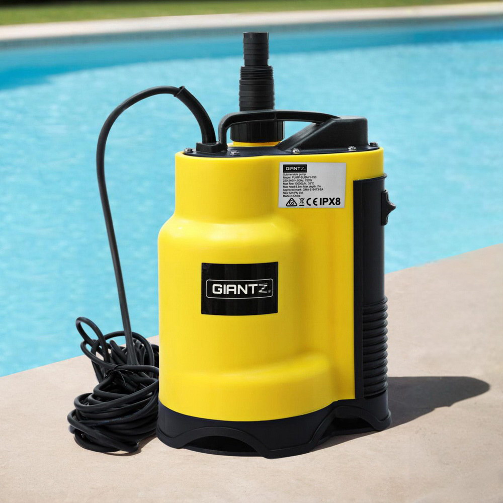 750W Giantz Water Pump Submersible Garden Dirty Bore Sewerage Tank Well Steel