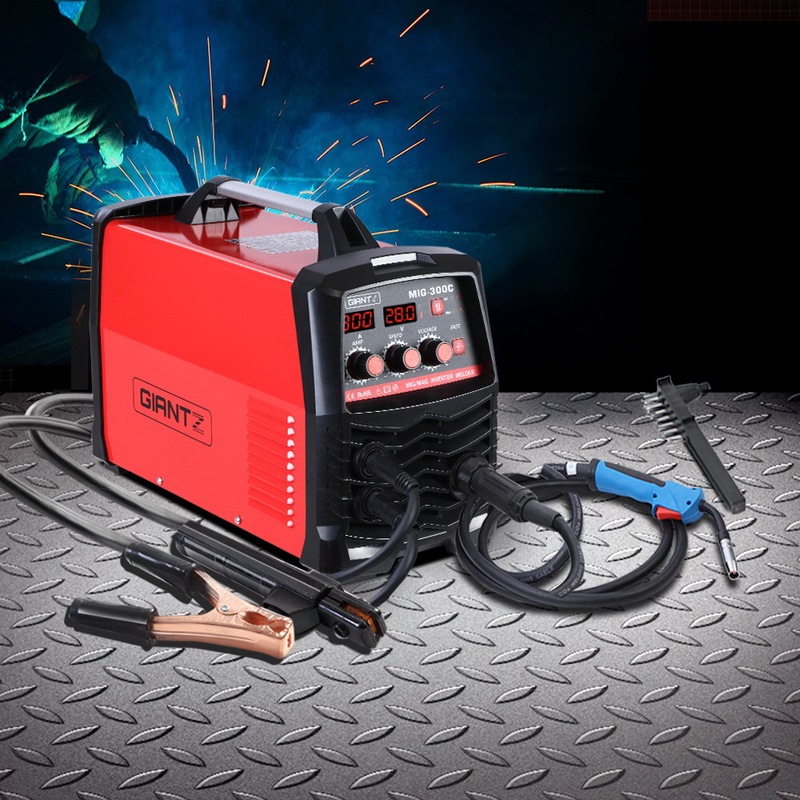 Giantz 300 Amp Inverter Welder DC MIG MMA Gas Gasless Welding Machine