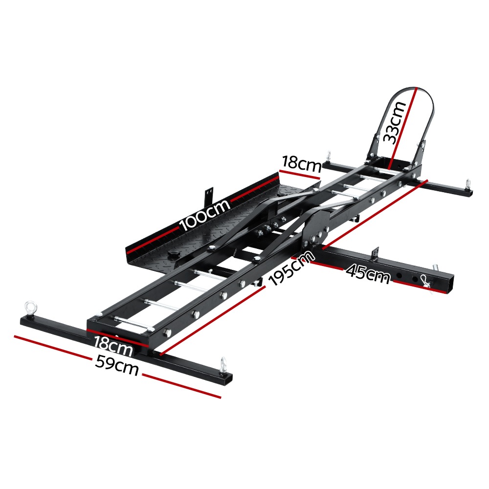 dirt bike tow bar rack