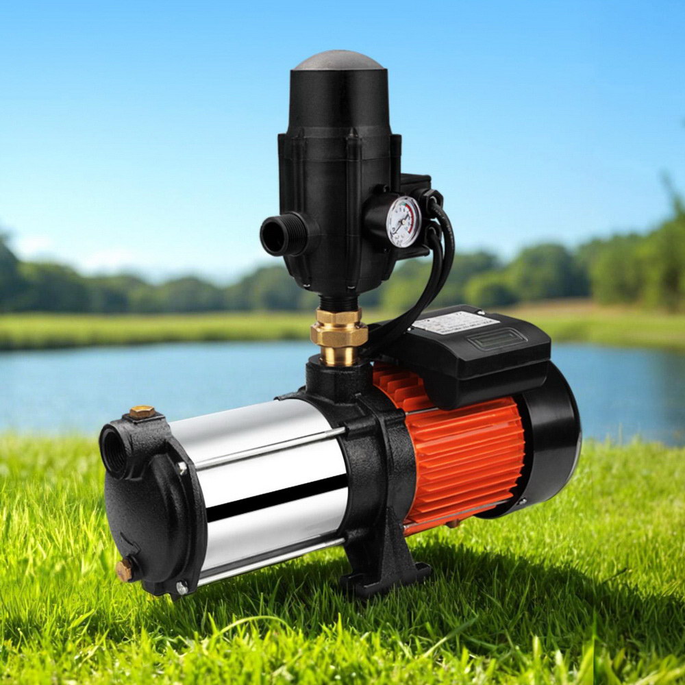1800W Giantz Garden Water Pump High Pressure Multi Stage Tank Rain Irrigation Black
