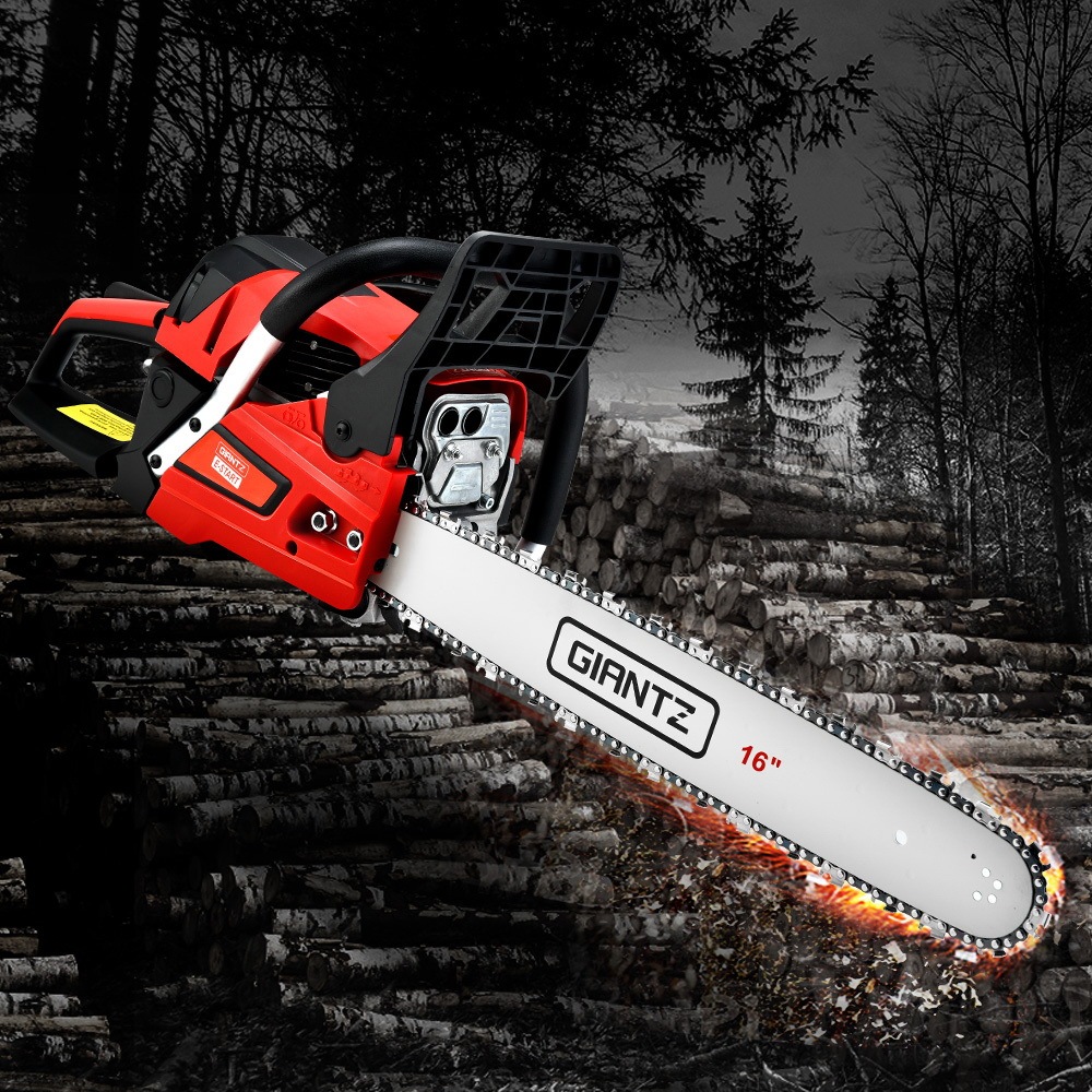 16" Bar Giantz Chainsaw 45CC 3.5HP Petrol Commercial E Start Pruning Chain Saw