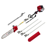 12" Bar Giantz 40CC Pole Chainsaw Hedge Trimmer Chain Saw 4-Stroke 4.3m Long Reach