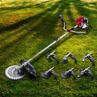 12" Bar Giantz 62CC Pole Chainsaw Circular Saw Petrol Brush Cutter Snipper 7-in-1 MultiTool Saw