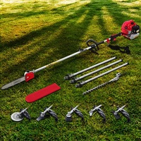 12" Bar Giantz 65CC Pole Chainsaw Hedge Trimmer Brush Cutter Whipper Snipper 7-in-1 MultiTool Saw 5.6m Long Reach