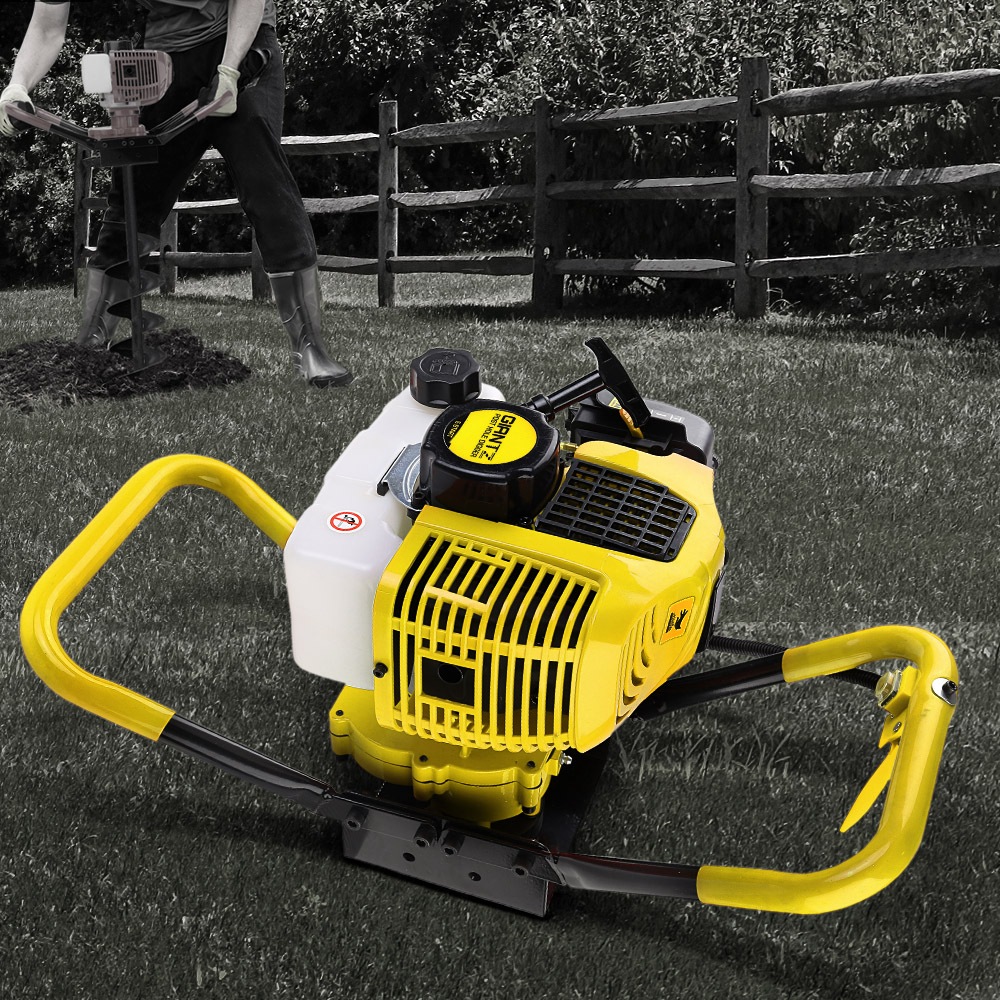 80CC Giantz Post Hole Digger Motor Only Petrol Engine Yellow Australia