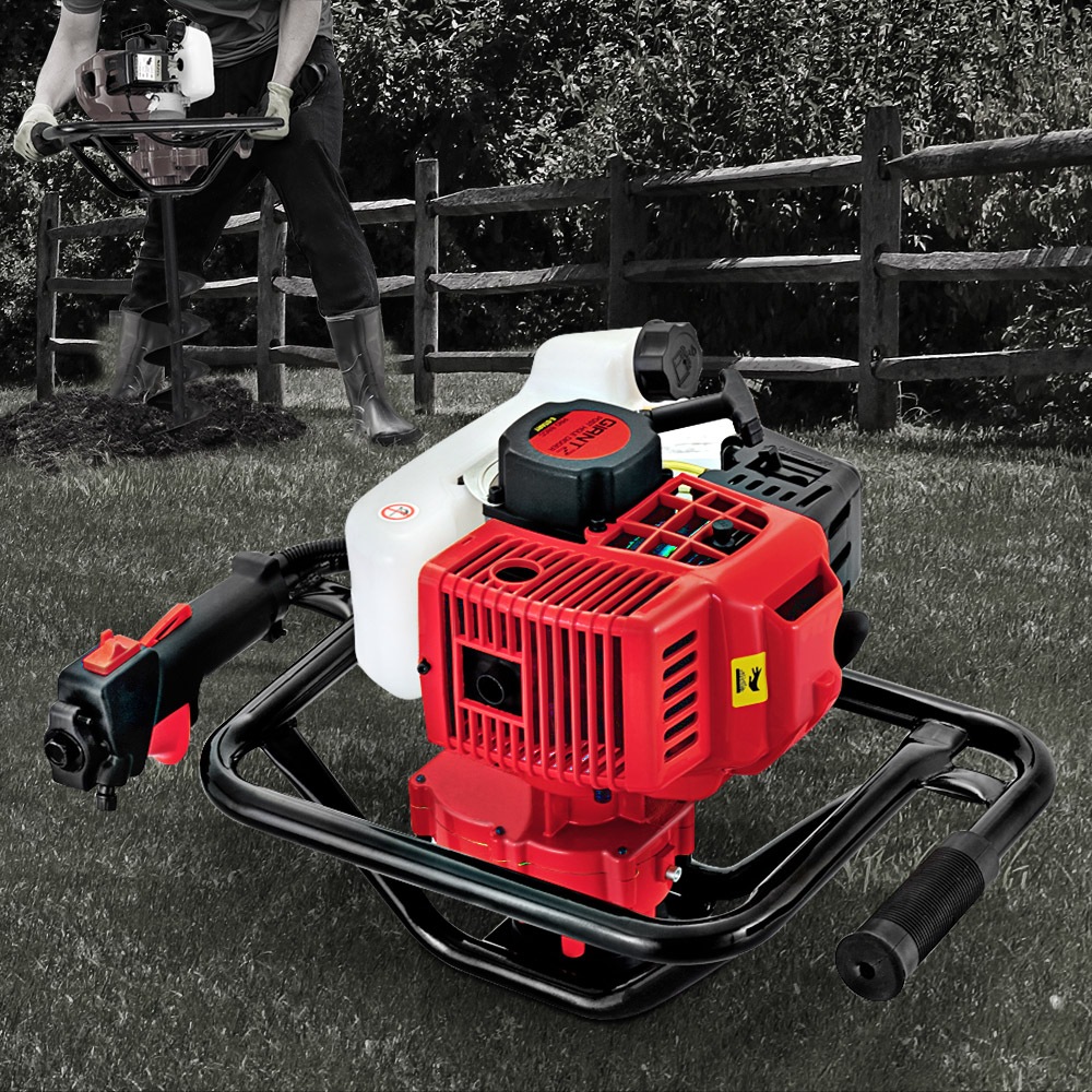 92CC Giantz Post Hole Digger Motor Only Petrol Engine Red Australia