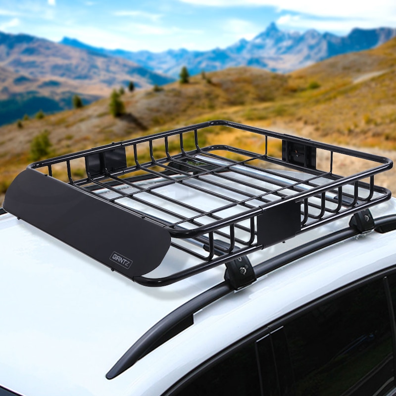 Buy Giantz Universal Car Roof Rack Basket Car Luggage Carrier Steel ...