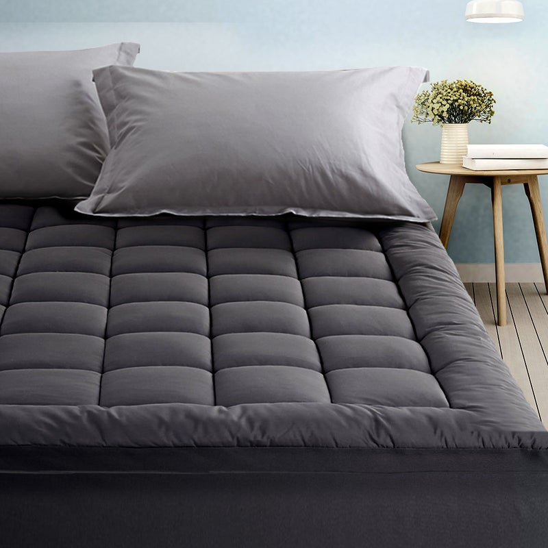 Giselle Charcoal Bamboo Fibre Pillowtop Mattress Topper King Buy King Size Mattress Toppers