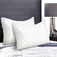 2x Bed Pillow Single Giselle Memory Foam