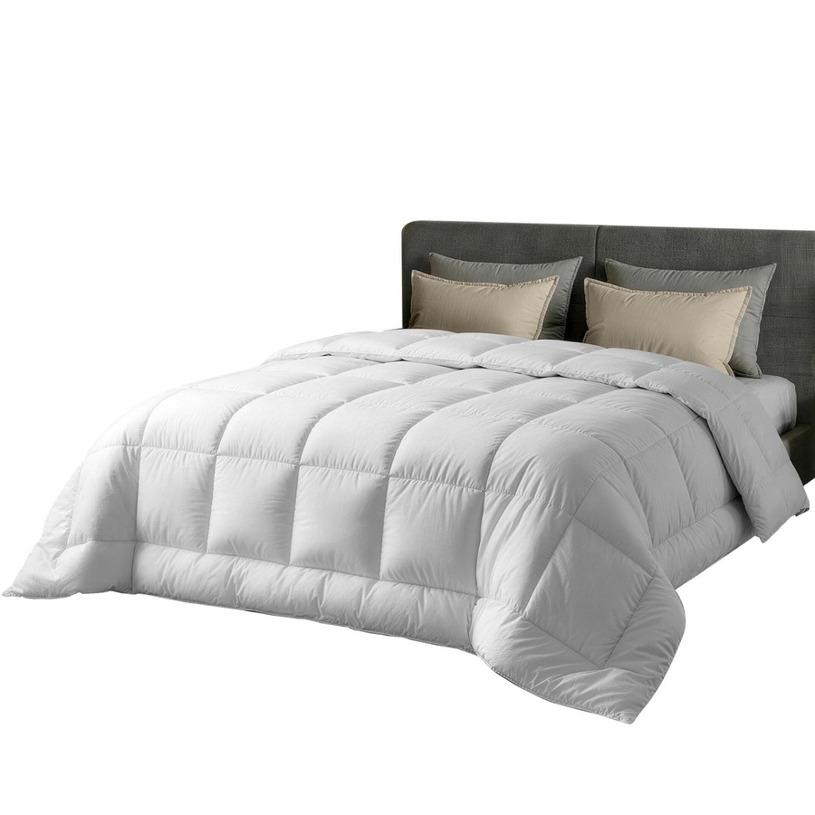 Giselle Bedding Wool Quilt 500GSM Thick Winter Doona Double Baffle Box 100% Wool Filling
