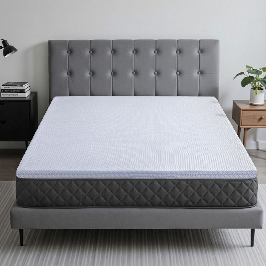 Giselle Bedding 5cm Natural Latex Mattress Topper, 7-Zone Bed Pad for Hot Sleepers Double