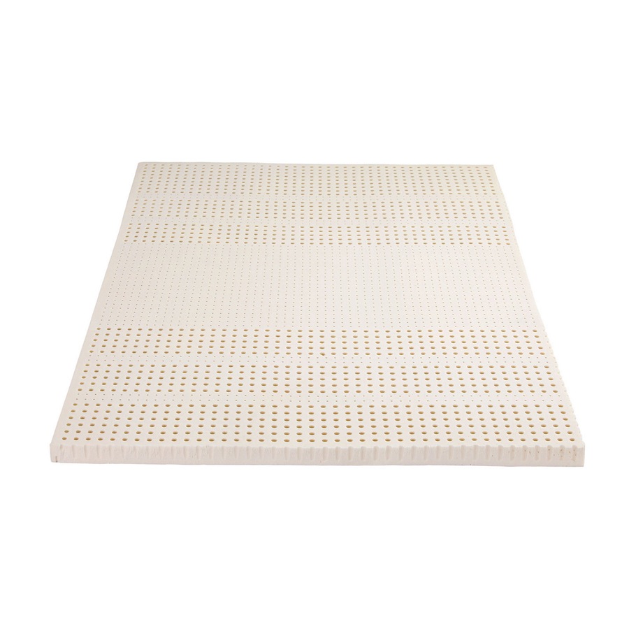 Giselle Bedding 5cm Natural Latex Mattress Topper, 7-Zone Bed Pad for Hot Sleepers Double