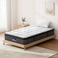 Giselle Spring Mattress 9 Zone Euro Top Bed Pocket Latex Foam 34cm King Single