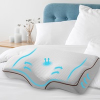 1x Bed Pillow Giselle Memory Foam Grey