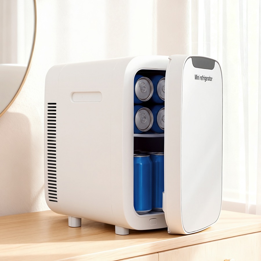 Glacio Mini Fridge Portable White Electric Cooler Warmer Car Office 12V 220V