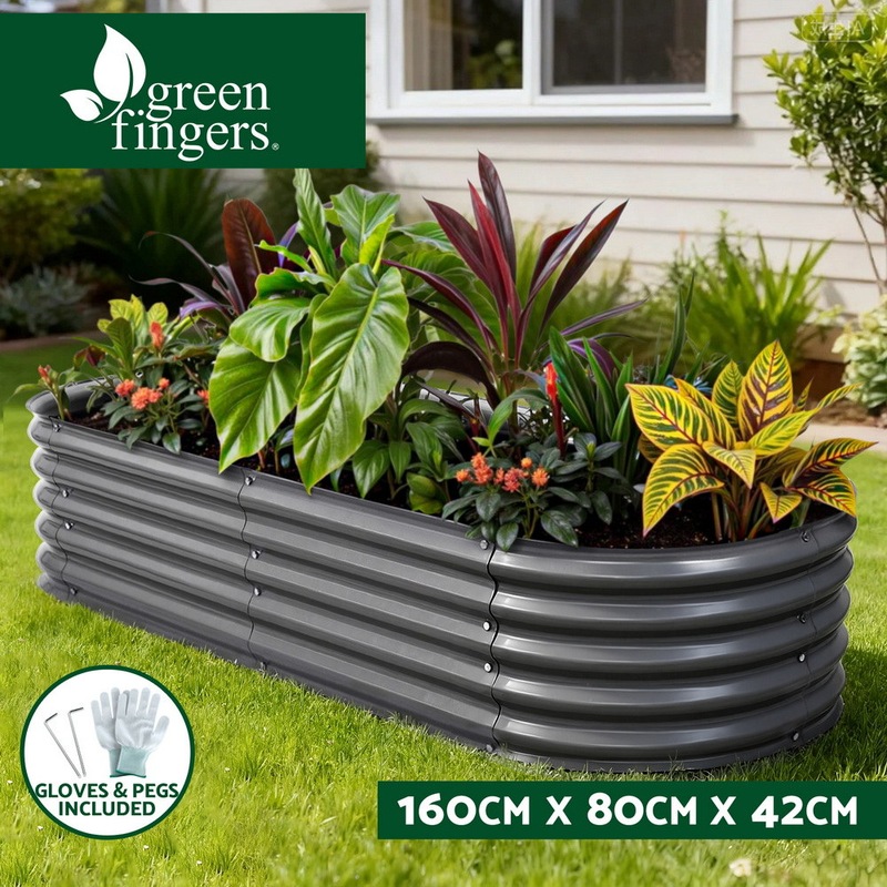 Greenfingers Garden Bed 160x80x42cm Oval Buy Garden Beds 9355720091410