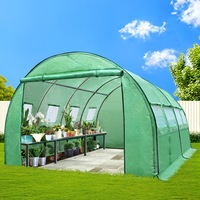 4x3x2M Green Fingers Greenhouse Walk in Green House Tunnel Plant Garden Shed Dome