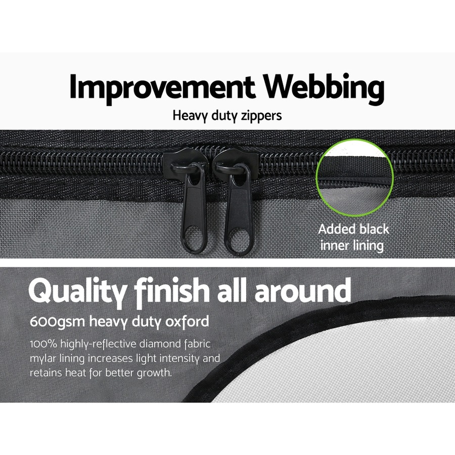 142X100X180CM Green Fingers Grow Tent Kits Hydroponics Kit Indoor Grow System