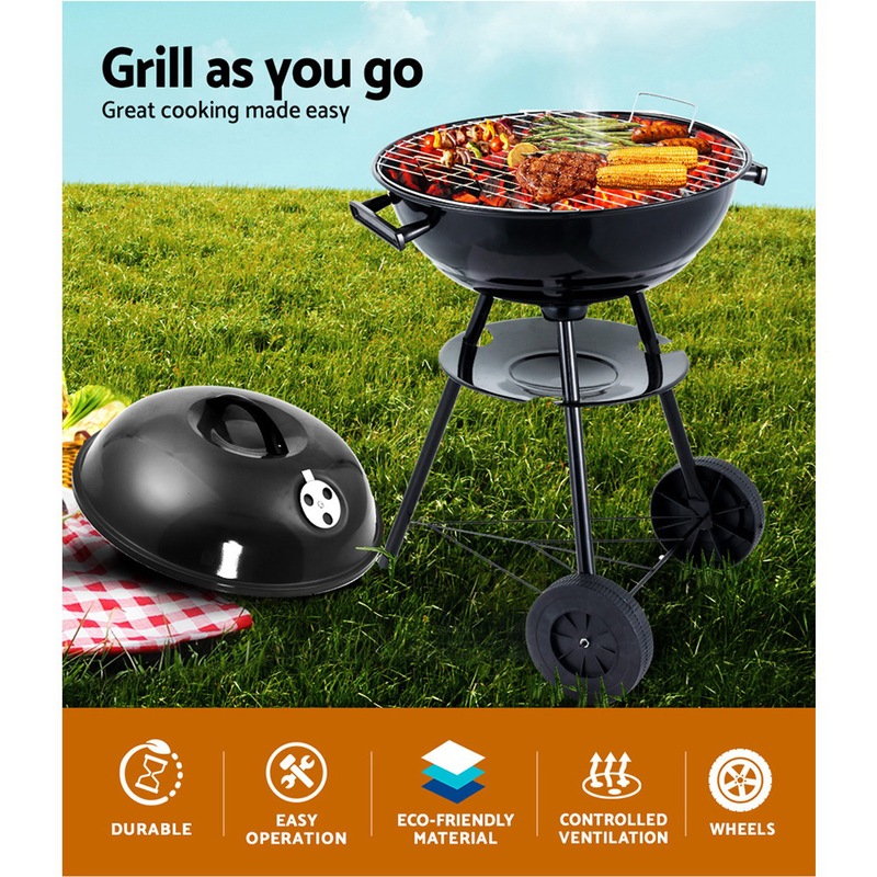 Buy Grillz Kettle BBQ & Smoker Grill MyDeal