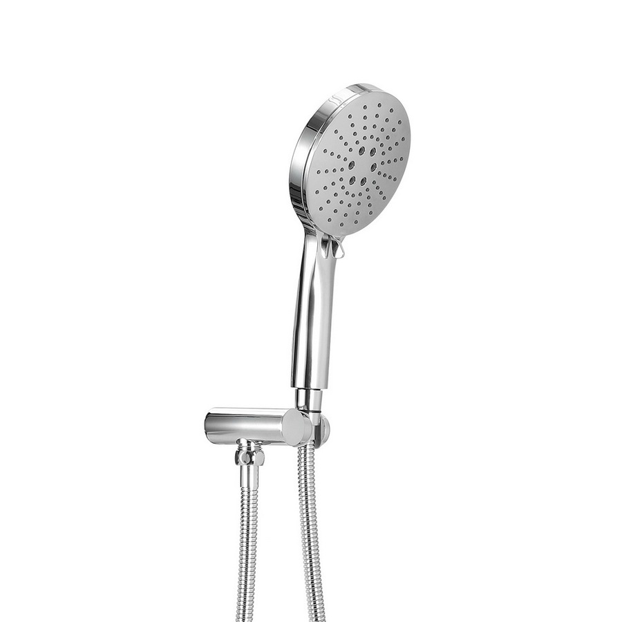3 Modes Handheld Shower Head Holder 4.7'' High Pressure Silver