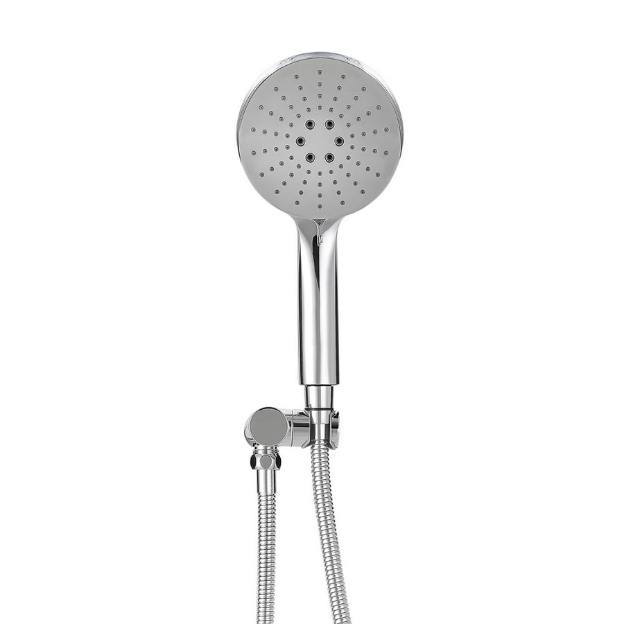 3 Modes Handheld Shower Head Holder 4.7'' High Pressure Silver