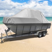 25-27ft Seamanship Boat Cover Trailerable Jumbo Marine 600D Heavy Duty Grey