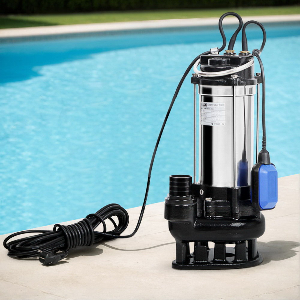 2000W Giantz Submersible Dirty Water Pump Bore Tank Well Steel Automatic Australia