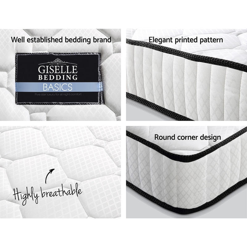 Giselle Bedding SINGLE Size Bed Mattress Pocket Spring Giselle Bedding SINGLE Size Bed Mattress Pocket Spring