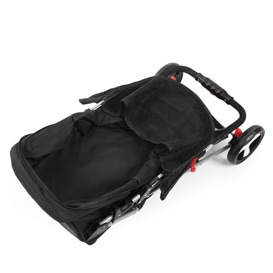 i.Pet Stroller Dog Cat Cage Carrier Travel Pushchair Foldable Pram 4-Wheel