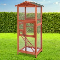 72cm x 60cm x 168cm i.Pet Bird Cage Pet Cages Large Aviary Parrot Carrier Travel Canary Wooden XL