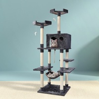 184cm i.Pet Cat Tree Tower Scratching Post Scratcher Wood Trees Condo Bed House
