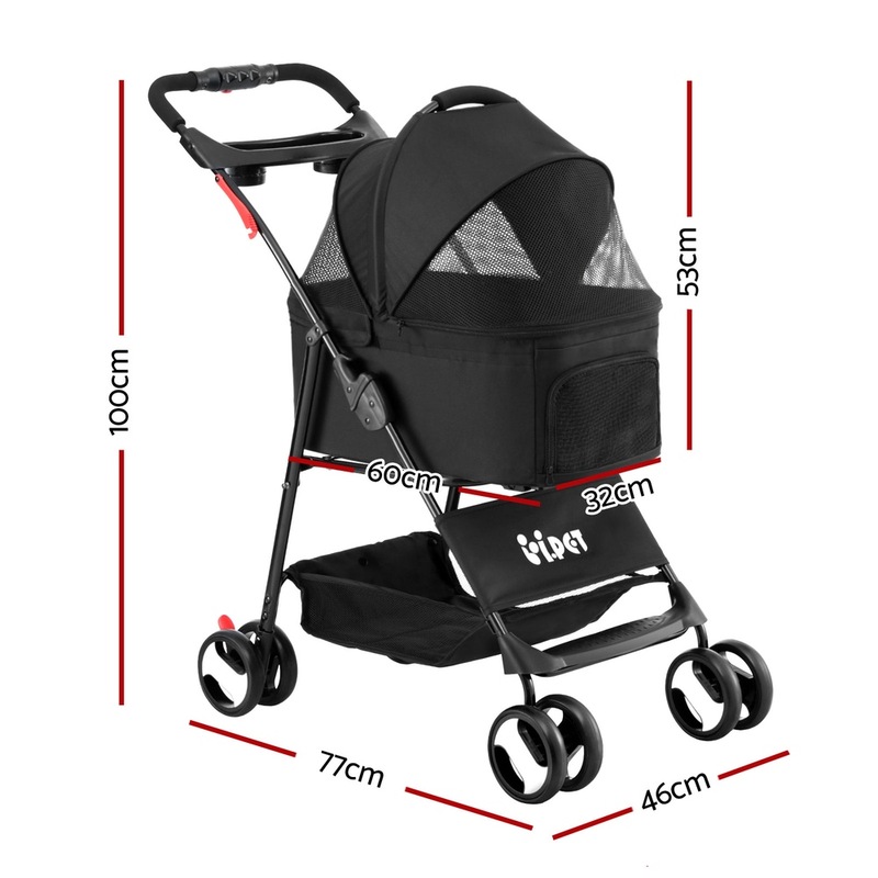 Buy i.Pet Pet Stroller Dog Pram Cat Carrier Travel Large Pushchair