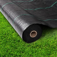 InstaHut 0.915x 50m Weedmat Weed Mat Control Woven Fabric Gardening Plant Tent