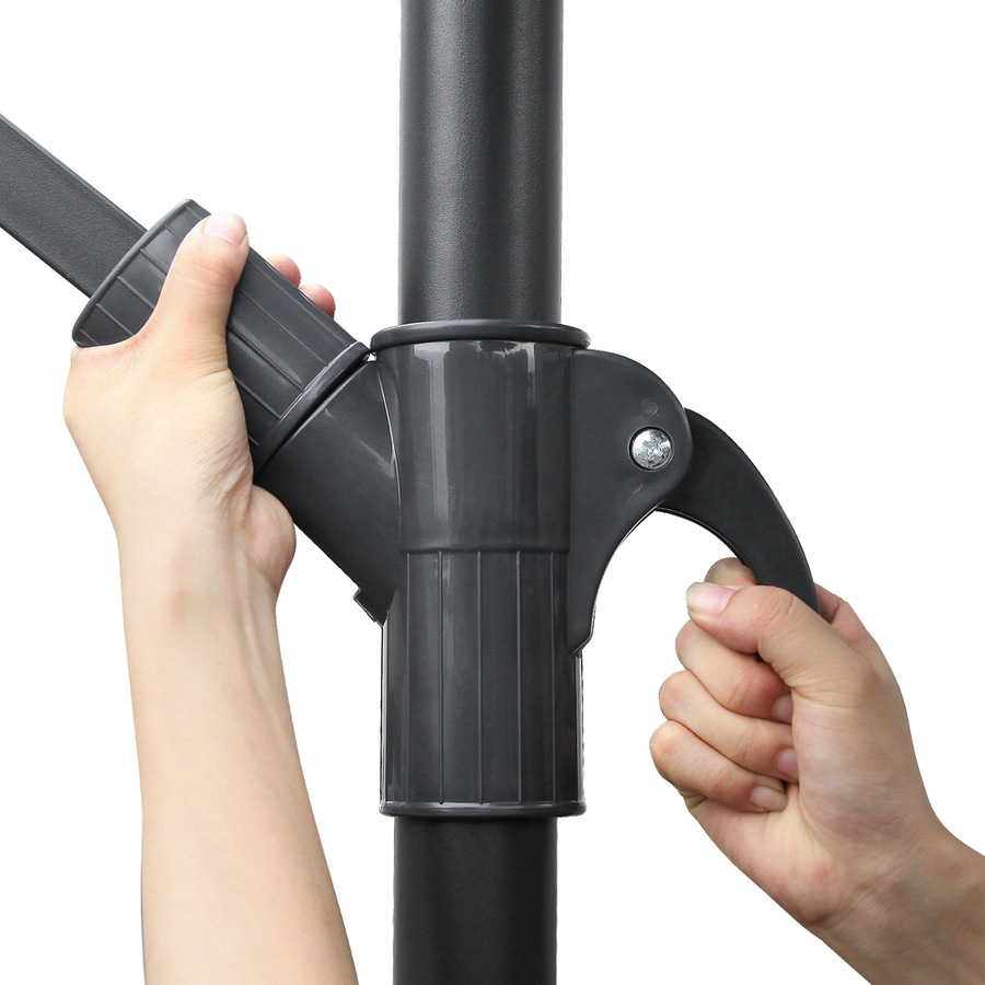 InstaHut 3m Outdoor Umbrella Cantilever Beach Garden Patio Navy