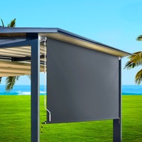 InstaHut Outdoor Blind Privacy Screen Roll Down Awning Canopy Window 1.5X2.5M