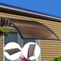 InstaHut 1.5m x 4m Window Awning Door Canopy Outdoor Patio Cover Shade DIY BR