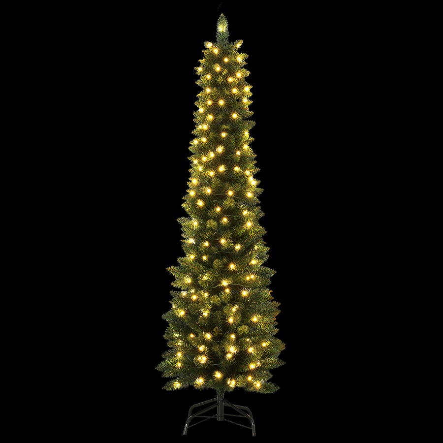 1.8m Christmas Tree Jingle Jollys Pre-Lit 200 LED Lights Xmas Tree Decorations