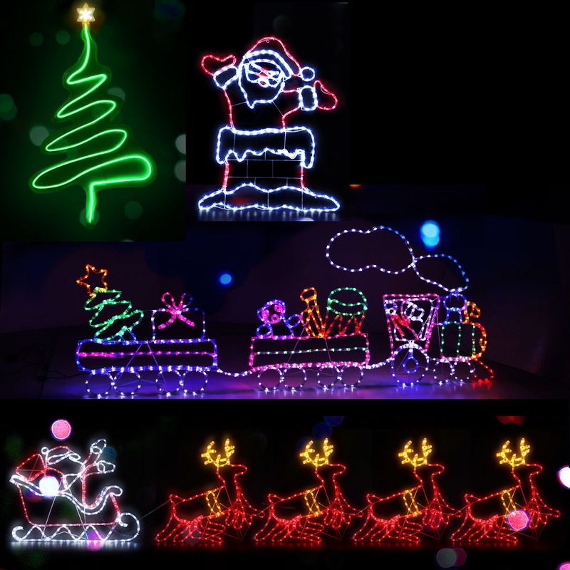 Buy Jingle Jollys Christmas Lights LED Fairy Light Reindeers Train Tree