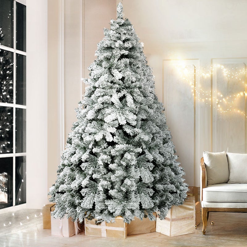 Buy Jingle Jollys Christmas Tree 2.1M Xmas Trees Decorations Snowy 859 ...