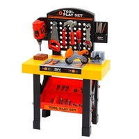 54 Piece Keezi Pretend Playset Tools Kids Workbench DIY Children Toys