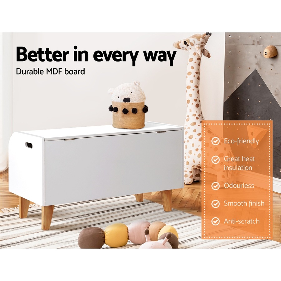 1X Keezi Kids Toy Box Bookshelf Storage Children Room Bookcase Organiser Display