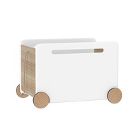 1X Keezi Kids Toy Box Chest Toys Storage Children Organiser Wheel
