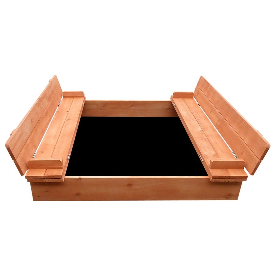 Keezi Kids Sandpit Toys Large Square Sand Pit Box Wooden Outdoor Play