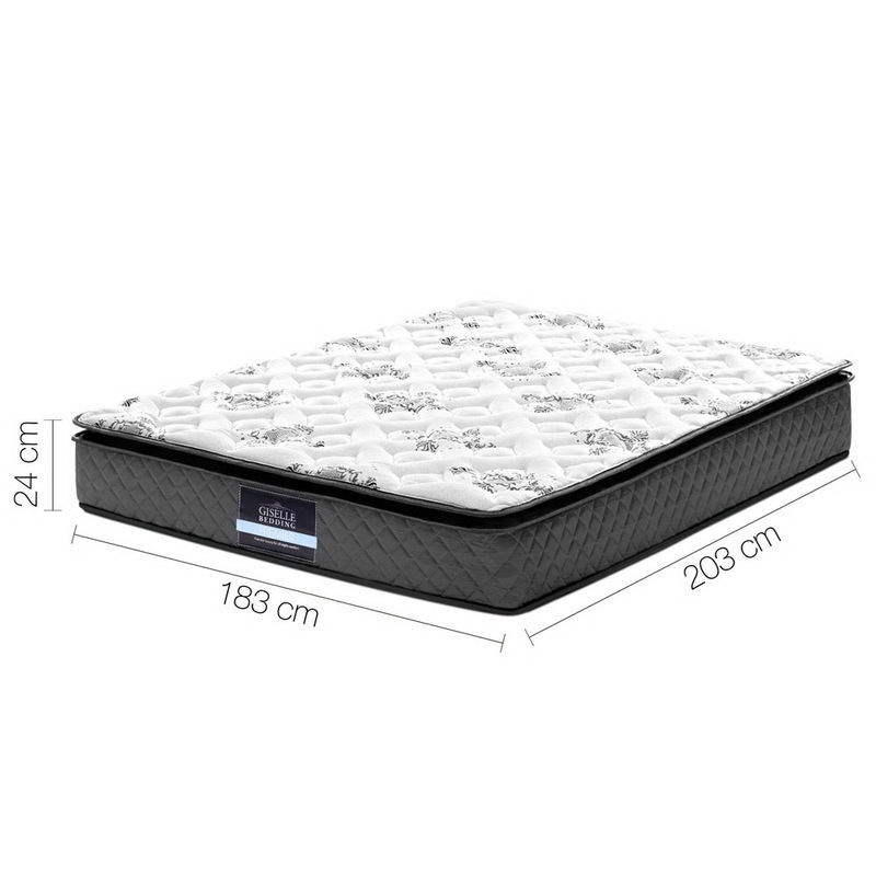 Buy Giselle Bedding 24cm Mattress Pillow Top King MyDeal