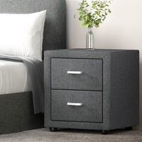1x Artiss Bedside Table CADEN Grey