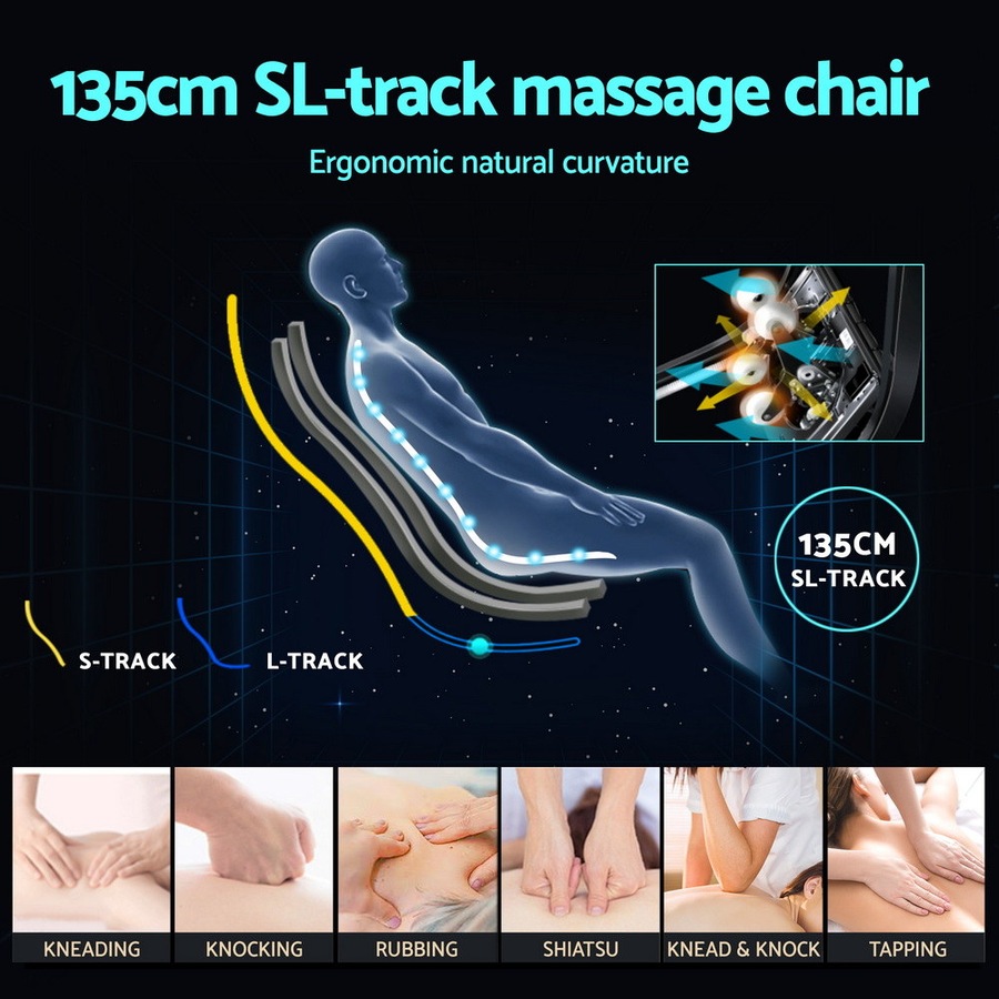 Livemor Massage Chair Electric Recliner Massager White