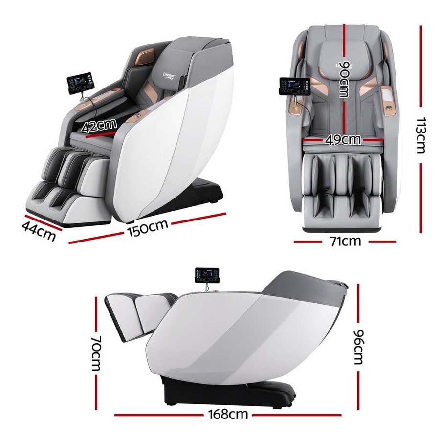Livemor Massage Chair Electric Recliner Massager White