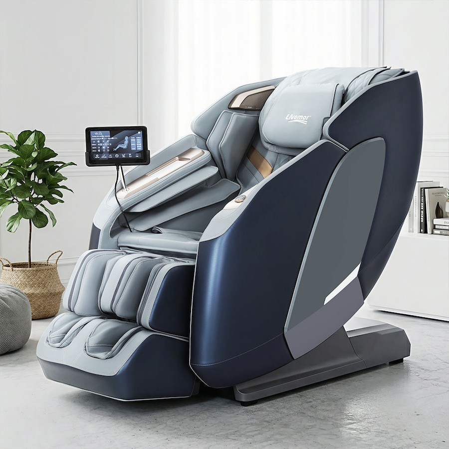 Livemor 4D Massage Chair Recliner SL Track Full Body Zero Gravity Massager Heat AI Body Scan Melisa