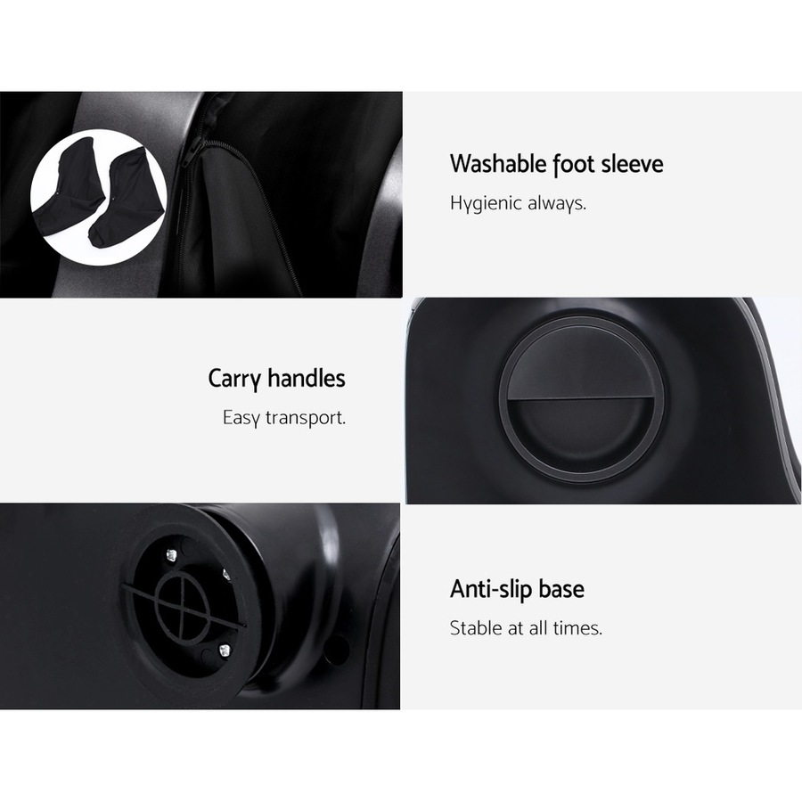 12 Massage Discs Livemor Foot Massager Shiatsu Electric Leg Massagers Machine Black